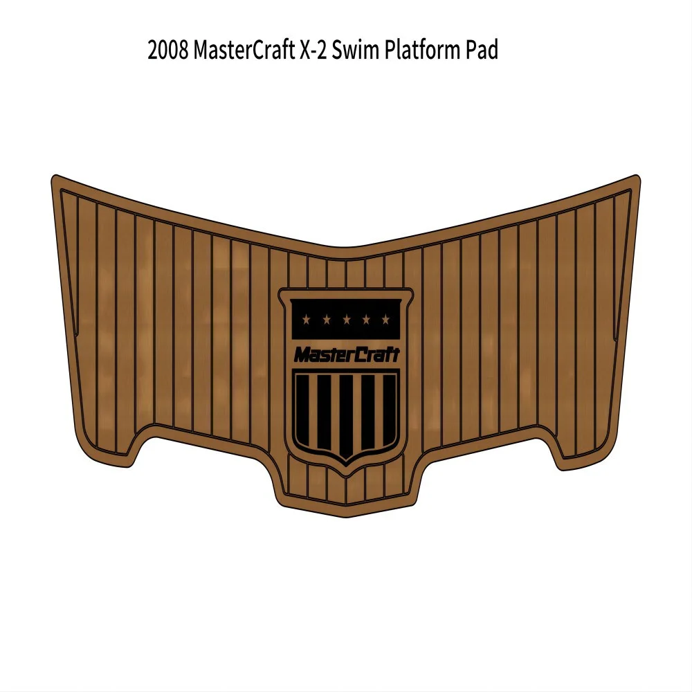 2008 MasterCraft X-2 Boat Swim Platform Pad Boat EVA Foam Faux Teak Deck Floor SeaDek MarineMat Gatorstep Style Self Adhesive