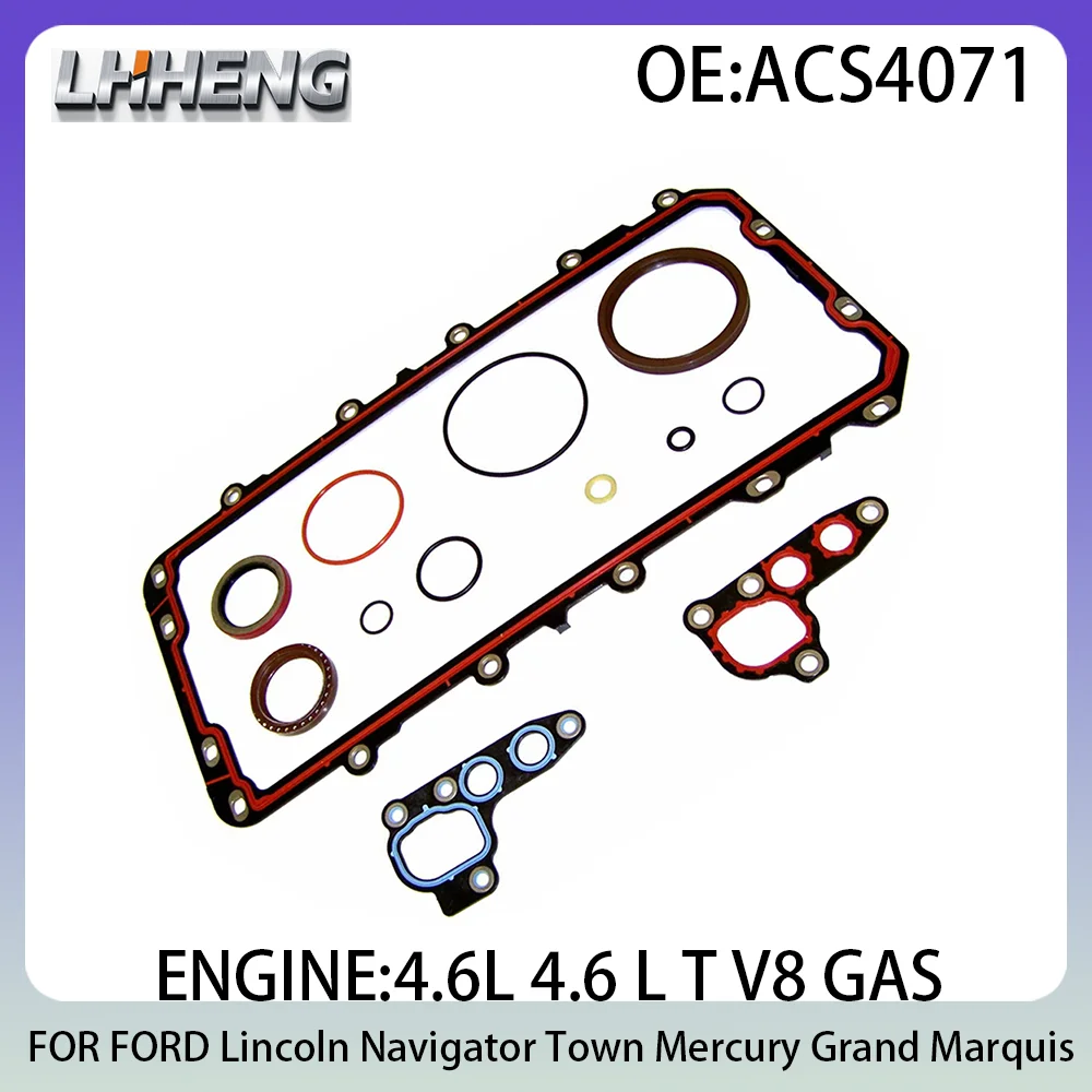 Set guarnizioni motore auto Set inferiore per Ford E-350 E-450 E-150 E-250 Lincoln Navigator Town Mercury Grand 4.6L 4.6 LC V8 GAS 91-15