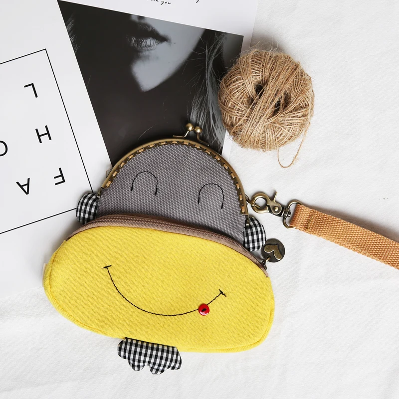 Women Mini Wallets Cartoon Potato Metal Coin Purses Kids Clutch Money Bags Female Pouch Hasp Change Purse Cute Girls Coin Wallet