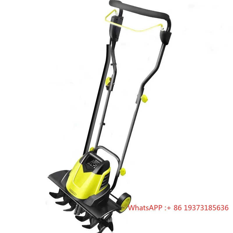 Mini Tiller Electric Plough Machine Cultivator Scarifier Garden - Soil Ploughing Digging Loosening Equipment 220V