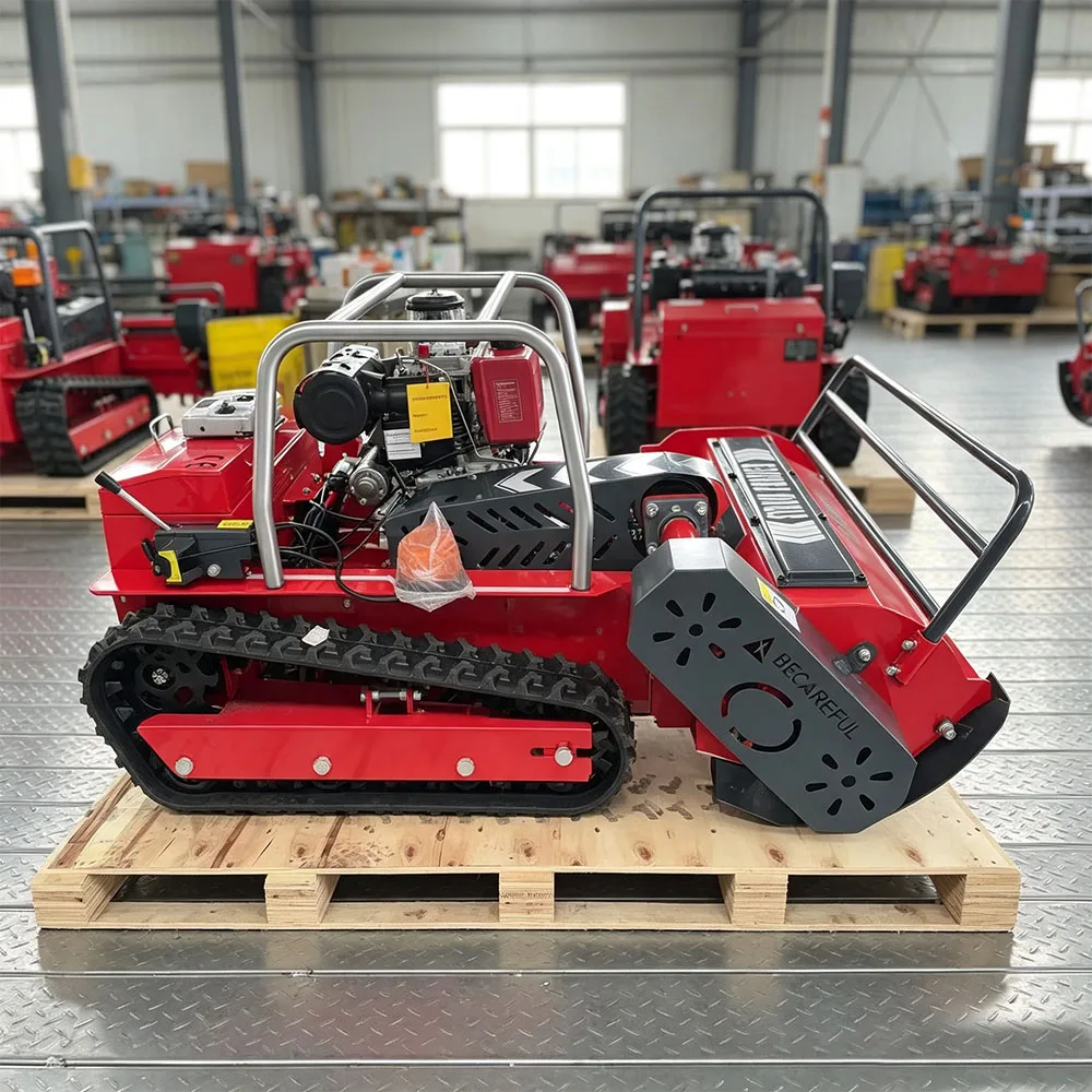 Customize 800MM Crawler Remote Control Mower Professional Weed Cutter Flail Grass Cutter for Forestry Orchard Vineyard and Farm
