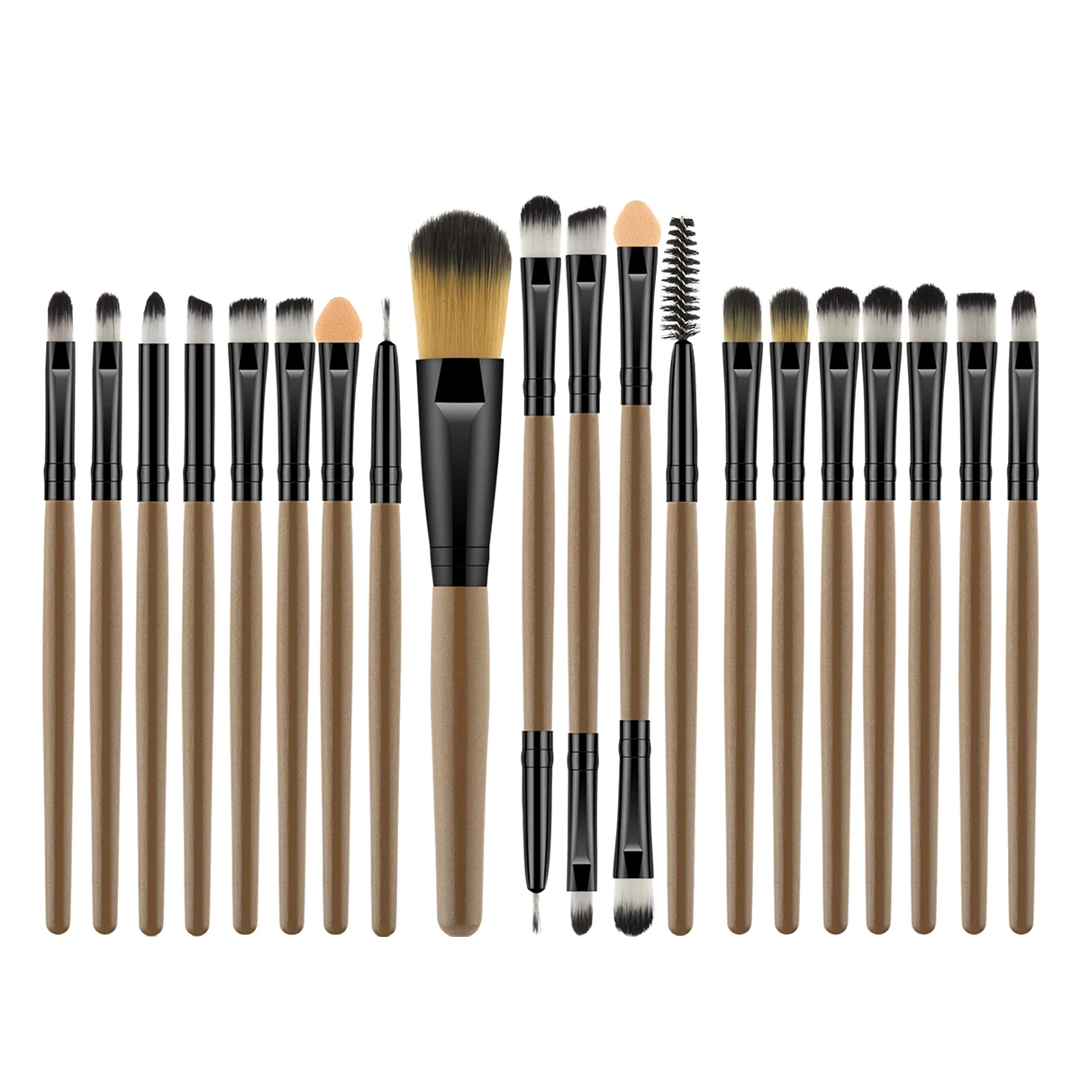 

20pcs Makeup Brushes Set Professional Women Eyeshadow Powder Face Wooden H Soft Bristles Non Shedding Daily Use Cosmetics