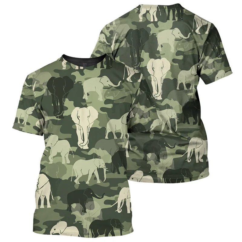 T-Shirt con stampa 3D mimetica foresta per uomo T-Shirt girocollo manica corta Casual Camo Summer Street sport all\'aria aperta T-Shirt larghe