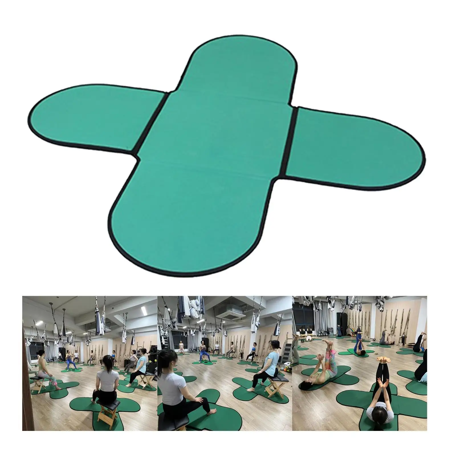 Tapete de yoga tapete de exercício adultos dança piso almofada treinamento esportivo dobrável pilates esteira yoga para treino indoor ao ar livre