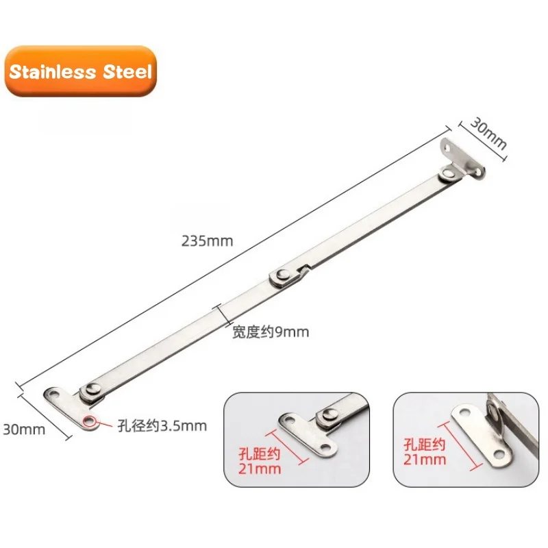 2pcs Stainless Steel Cabinet Cupboard Furniture Doors Close Lift Up Stay Support Hinge Folding 180° Kitchen furniture hardware