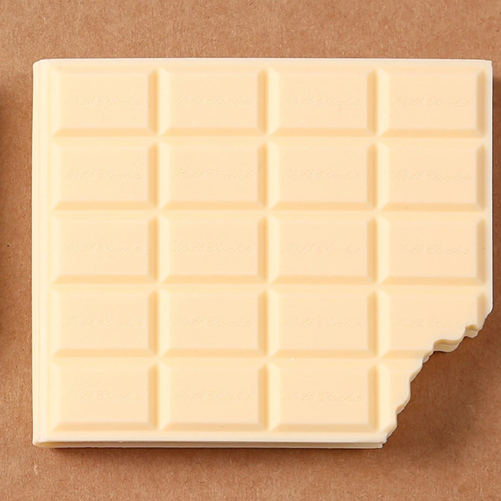 

3 Pcs Chocolate Note Pad Notepad Desktop Fragrance Design Notebook Shaped Memo Paper Writing Creative Office