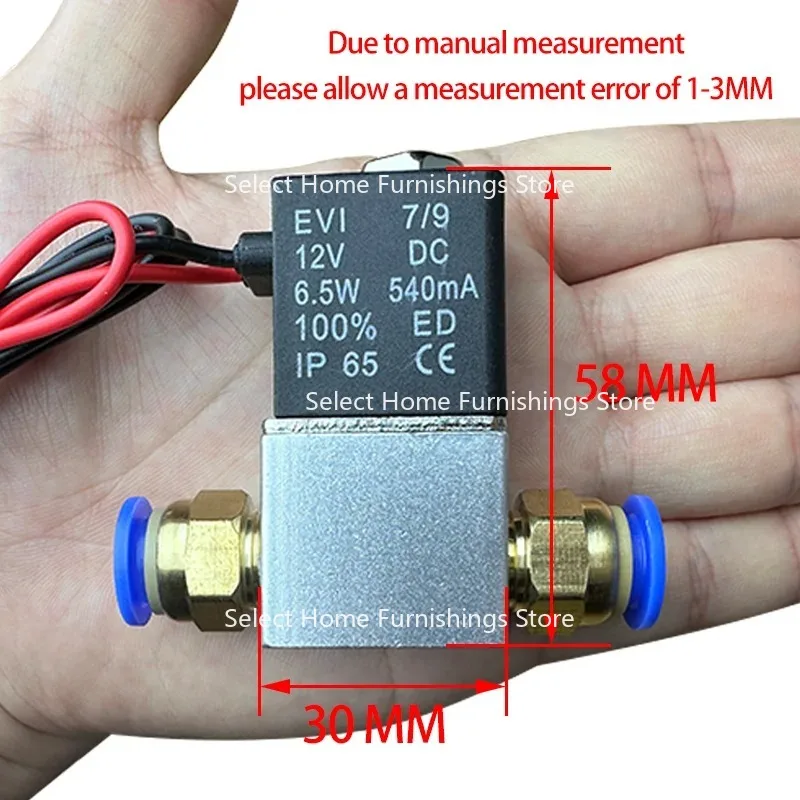 

DC12V 24V AC110V 220V нормально закрытый 1/4 "бесшумный безмасляный двунаправленный нормально закрытый пневматический электромагнитный клапан