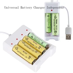 Universal USB Output 2 4 Slot Battery Charger Adapter For AA / AAA Battery Rechargeable Quick Charge Battery Charging Tools