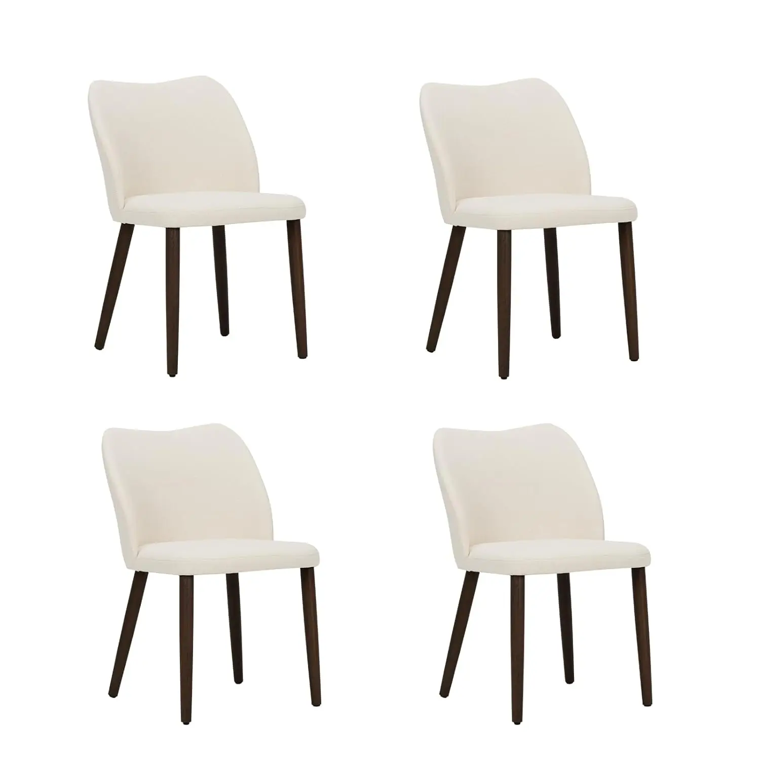 

Wooden Dining Chairs Set of 4, Upholstered Kitchen Dining Room Chair, Modern Fabric Farmhouse Dinner Chair for, Customized