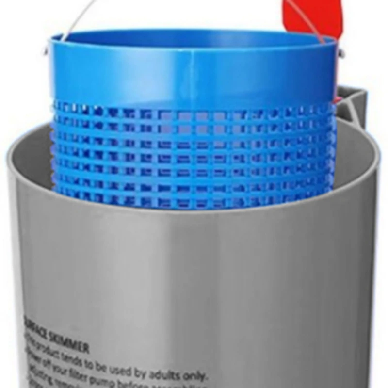 Above Ground Pool Skimmer Basket Pool Skimmer Wall Mount - Cleans Automatically, Attach To Inflatable Collars, Tubular