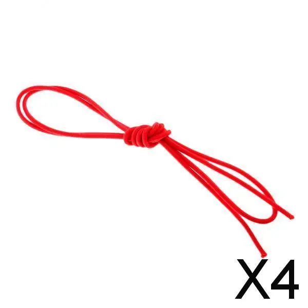 2-4pack 3mm Red Elastic Bungee Rope Shock Cord Tie Down Boats Trailers Kayak 1m