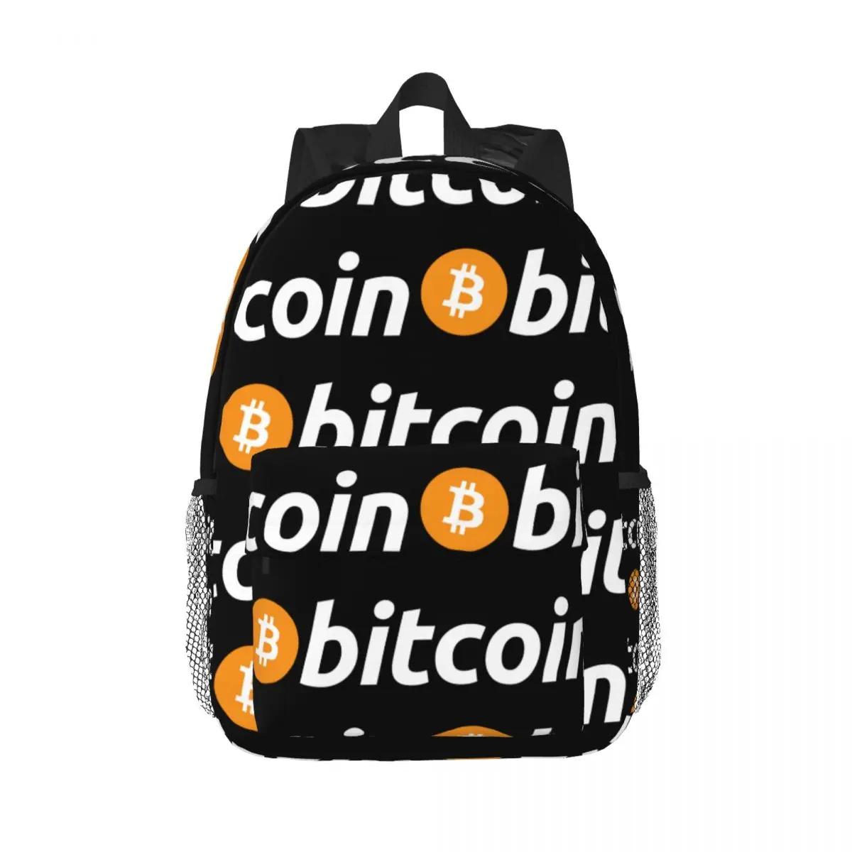 

The Bitcoin Logo Backpack Middle High College School Student Bookbag
