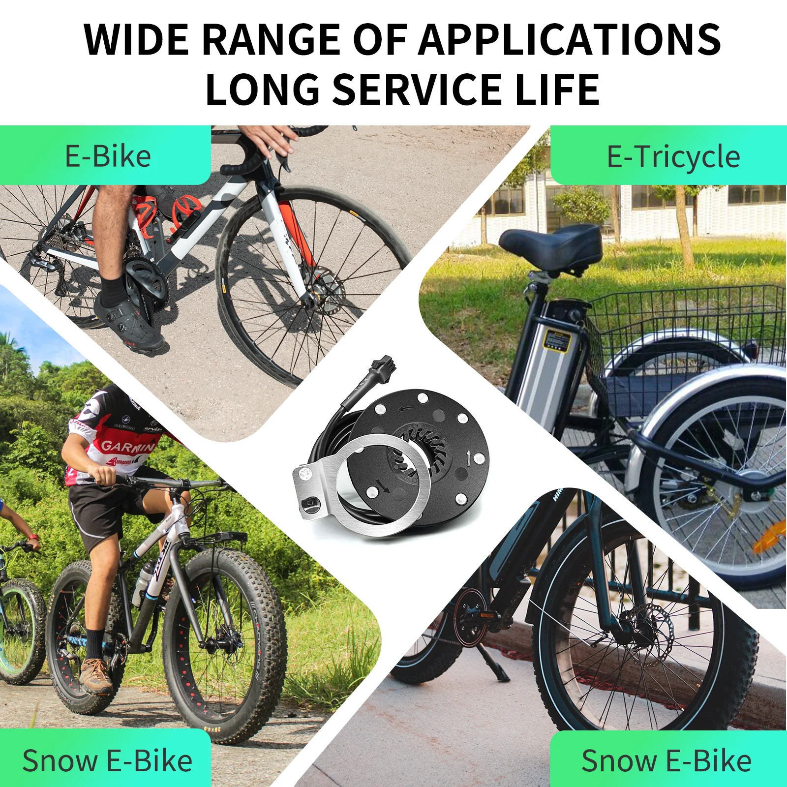 KT BZ-4 Power Sensor 8 Magnet Electric Bicycle PAS Waterproof/SM Plug, Suitable for Electric Bicycle Modification Kits image 6