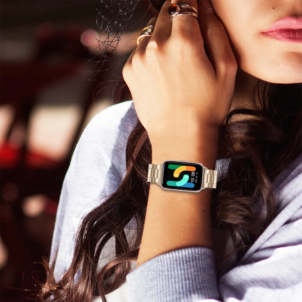 ステンレス鋼ストラップ Samsung Galaxy Fit 3 アクセサリースマートウォッチストラップメタルブレスレット時計バンド Galaxy Fit3 交換用