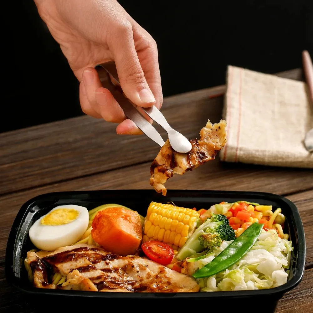 فاسولا-ملقط مطبخ من الفولاذ المقاوم للصدأ ، ملقط طعام ، ملقط مكعبات سكر مثلج ، ملقط طبخ ، أدوات مطبخ صغيرة ، أدوات