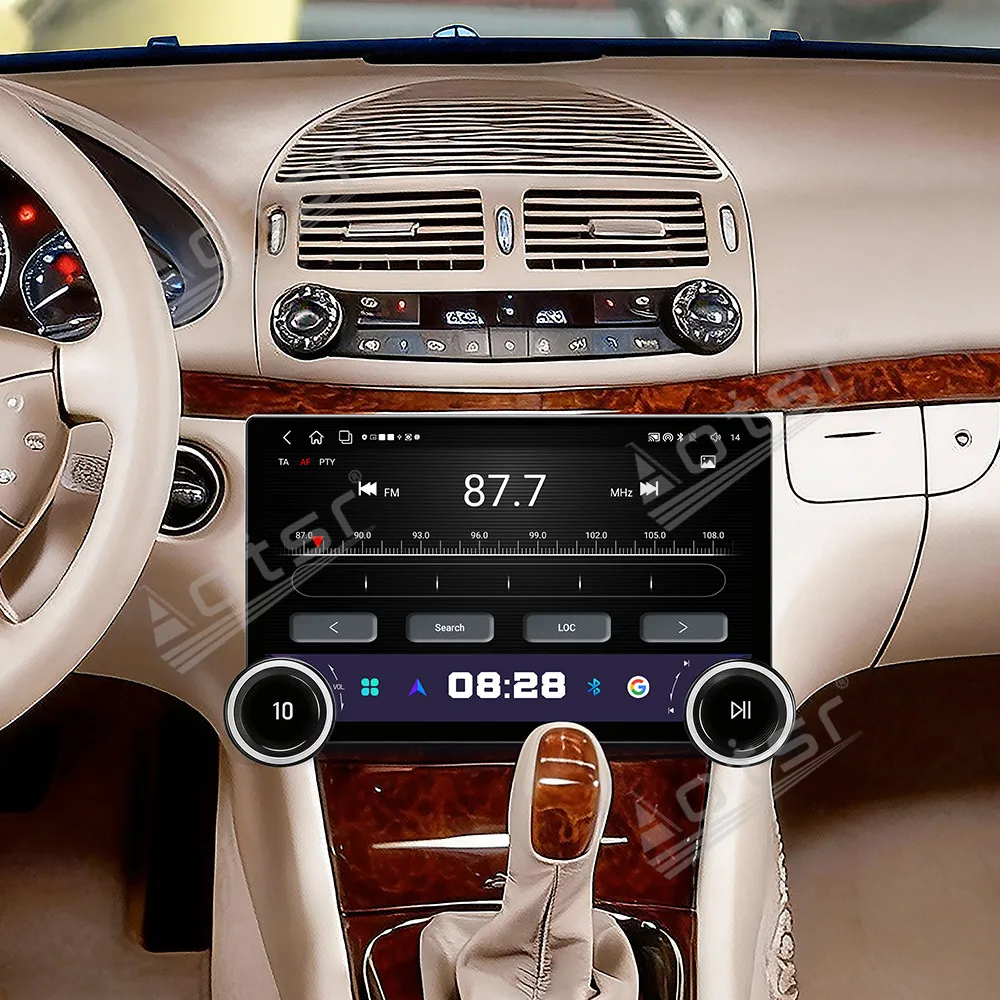 11.5 Inch Dual Knob Car Radio For Mercedes Benz E CLS W211 2005-2008 Android15 Multimedia HD Touch Screen GPS Navigation CarPlay view 2