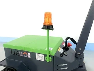 LIEBO Light Duty Mini 2,5 ton elektrische sleepboottractor met waarschuwingslicht voor het dragen van goederen