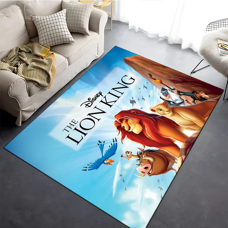 

Disney Lion King Simba Large Area Rugs Carpet for Home Living Room Children's Bedroom Sofa Doormat Kids Floor Mat Gift Potdemiel