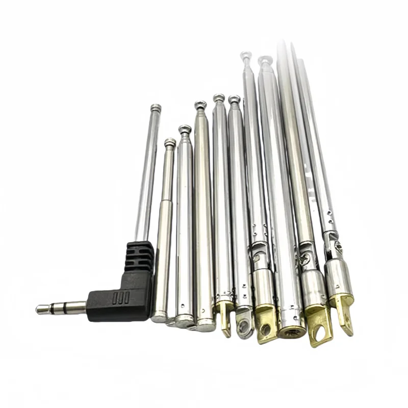 1Pcs/lot FM Radio Sound Pull-Rod Telescopic Antenna BNC7-114 Signal Gain Gimbal Extension Antenna