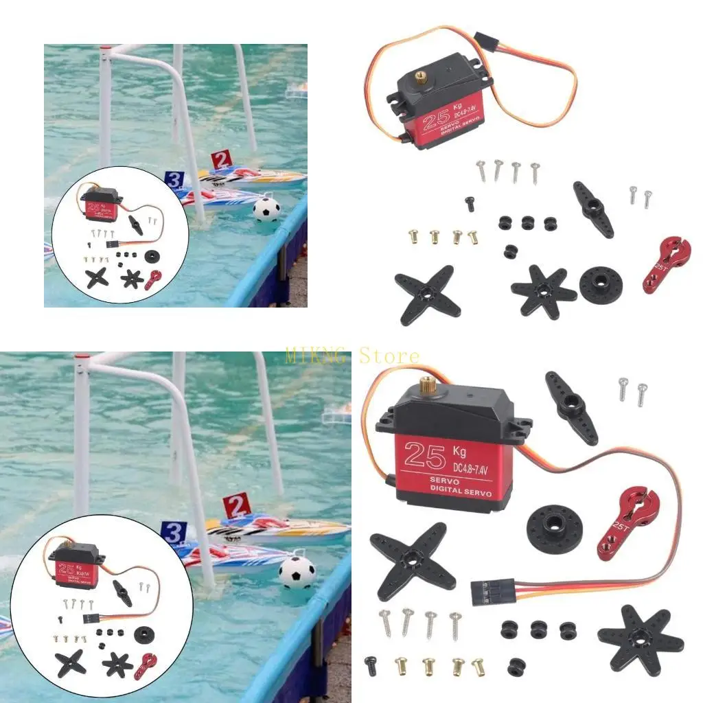 

DS3225 Update Servo 25kg Full Metal Gear Digital Servo Servo Waterproof Servo for Car best sale