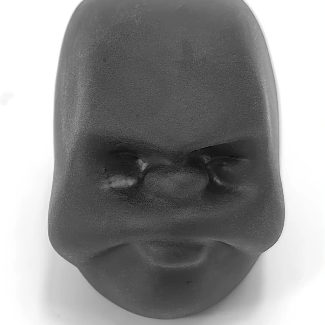 Fun Gezicht Emotie Knijpbal Relax Speelgoed voor Kinderen Volwassenen Autisme Zintuiglijke Anti-Stress Angst Relief Zwart Zacht Squishy