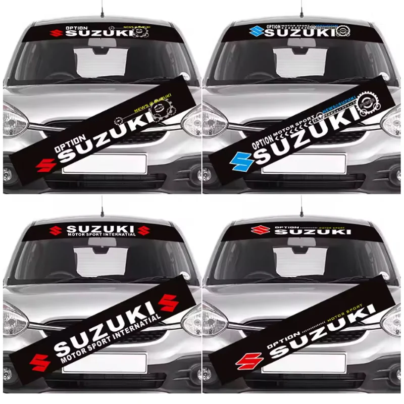 

Car Windshield Sticker Fashion Sport Decals Decoration Sticker For Suzuki S-Cross Swift SX4 Vitara Jimny Grand-Vitara Alto Ciaz