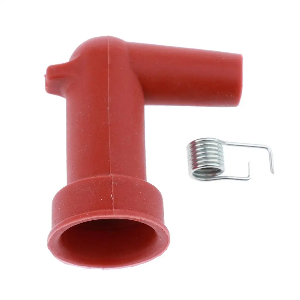 Spark Plug 90 degree w/ Rubber Boots for Yamaha Outboard 15-60HP