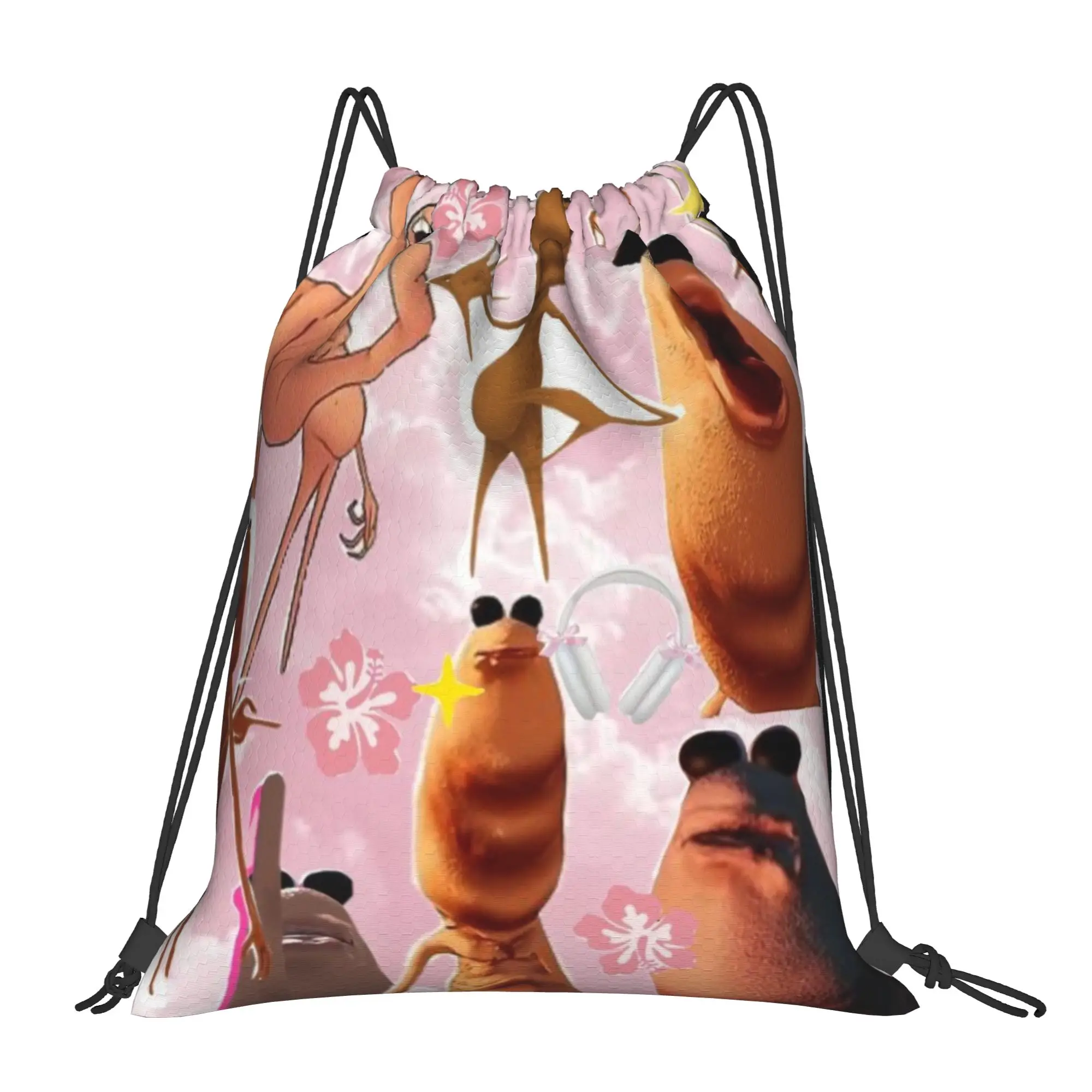 Marcus The Worm 9 Marcus The Worm Drawstring Bags Sports Unisex Storage Organize Bundle Pocket Rope Bag