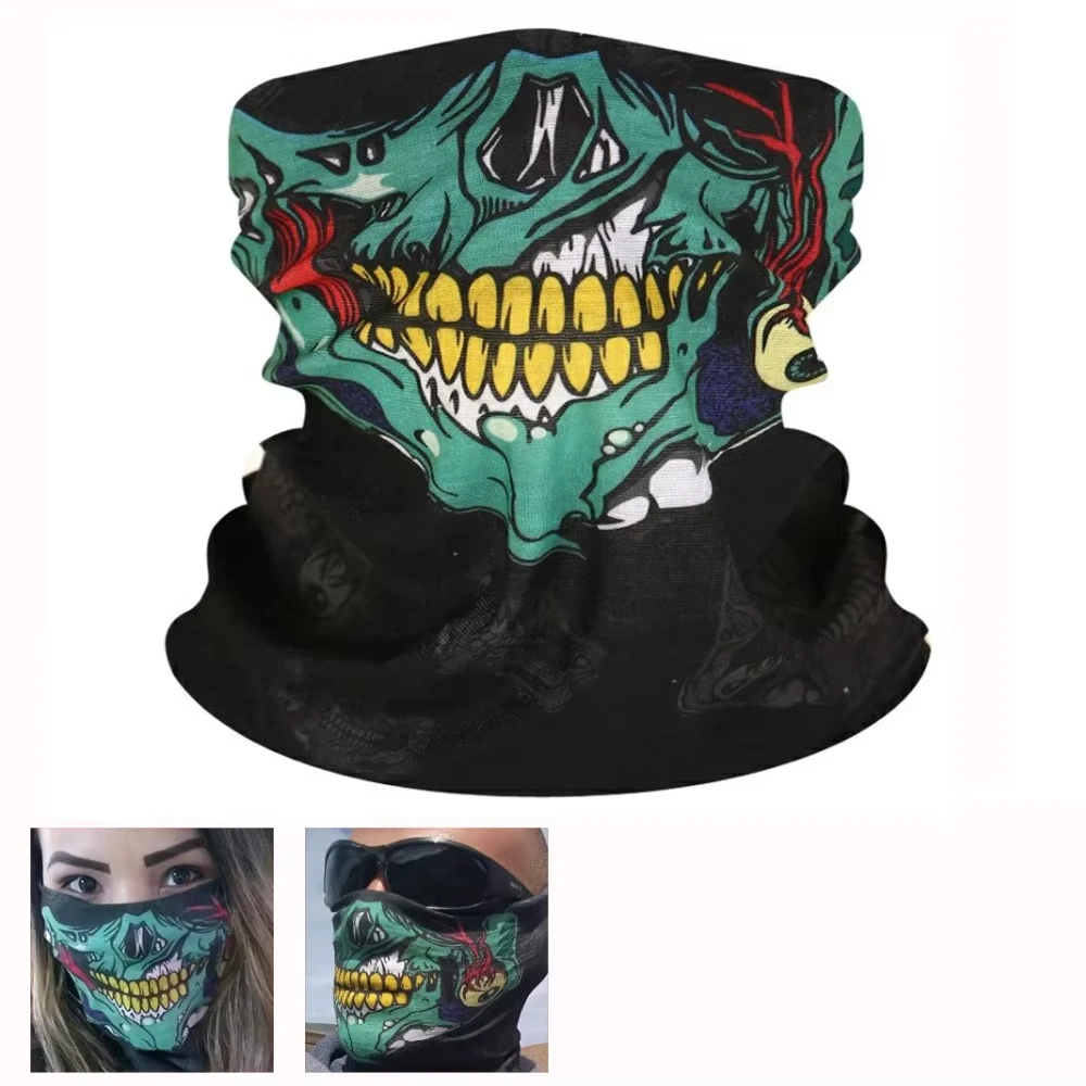 

Motorcycle Skull Mask Men Balaclava Ski Cycling Caps Snowboard Face Cover Bicycle Helmet Hood Bandana Scarf Breathable Windproof