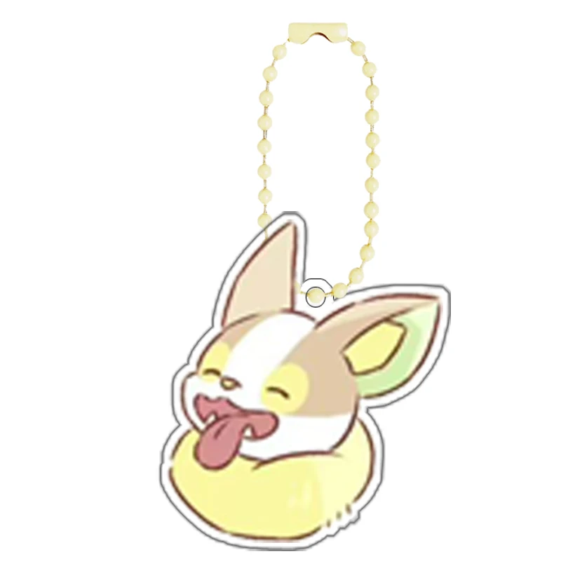 Pokemon Yamper Zeraora самодельный мультяшный акриловый брелок для ключей, аксессуары для рюкзака, кулон, классическая коллекция аниме, подарочная игрушка
