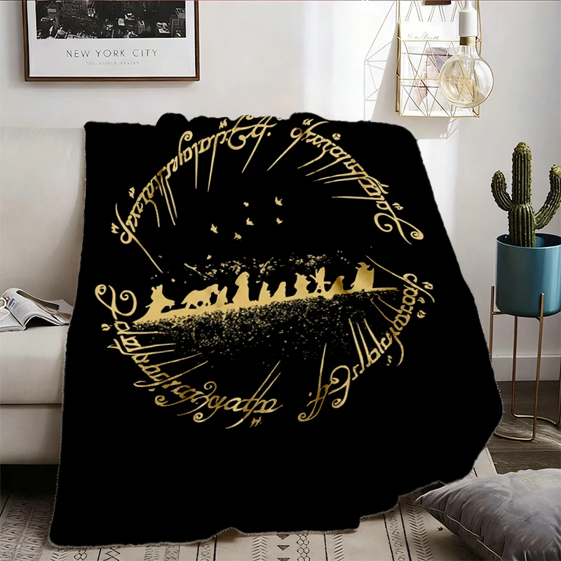 Second Breakfast Design Fantasy Book Lover Flannel Blanket, Funny Shards of Narsil Flannel Throw