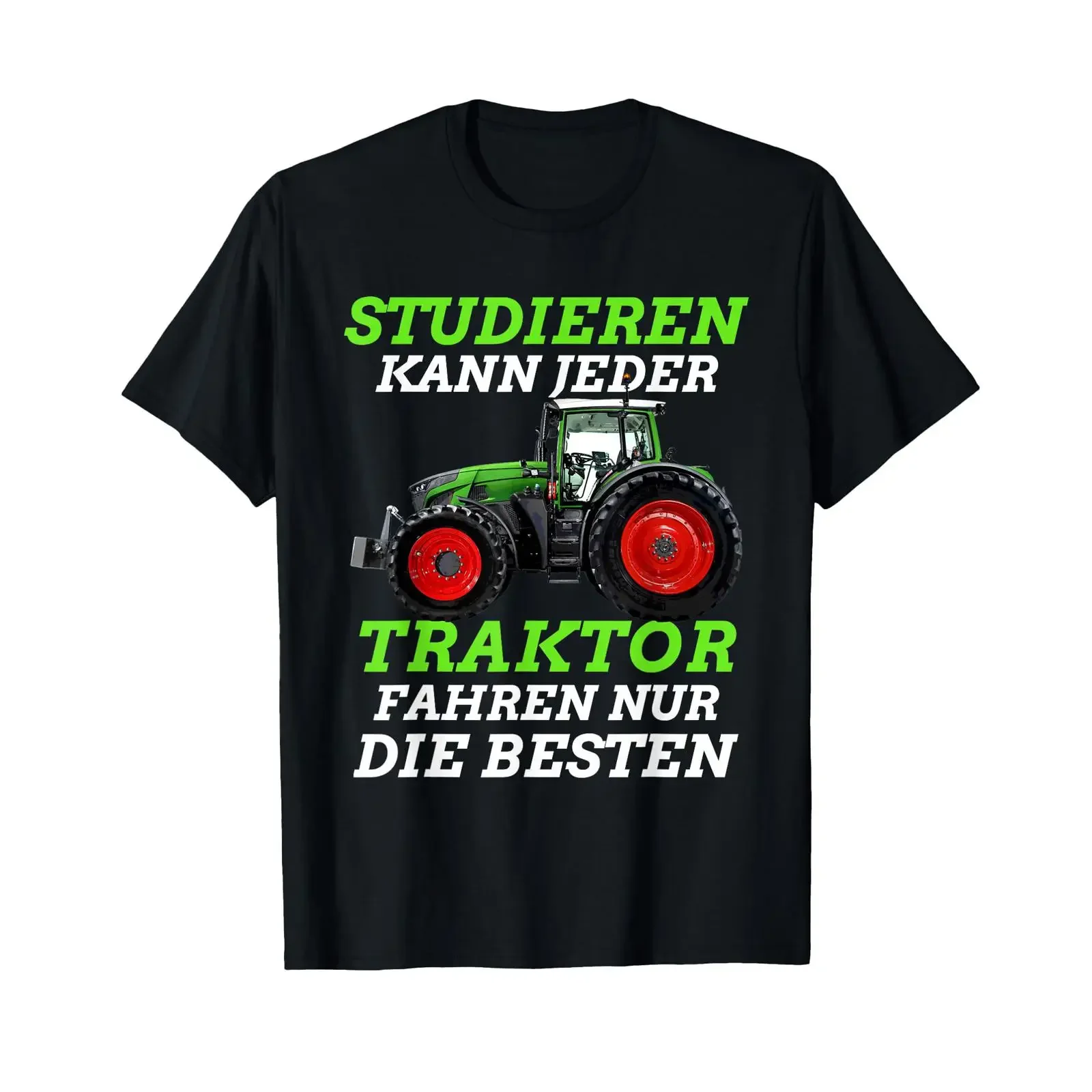 Anyone can study but only the best T shirts are suitable for driving a tractor vintage Washed Top For Everyday Wear homme