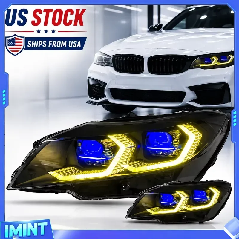 YU GUANG Head Light for Z4 E89 2009-2016 Upgrade LED Amber Turn Signal Dual Color DRL USA Stock Z4 E89 2012 Headlight