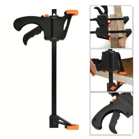 Woodworking Clamp Work Bar 4 Inch Bar F Clip Set One-Handed Quick Fixing Spreader Glass Board Clip DIY Carpentry Hand Tool