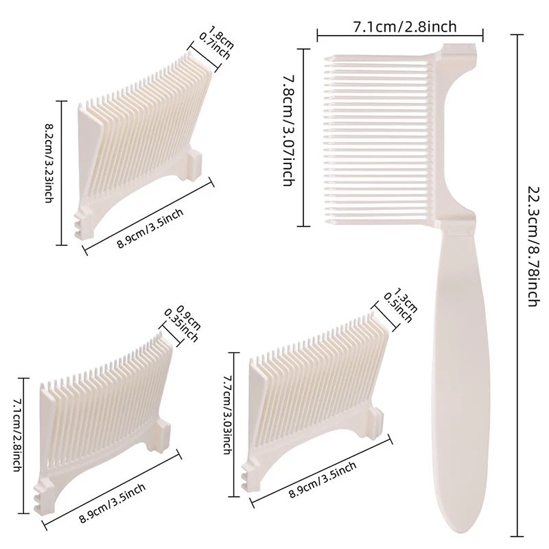 Zdejmowany grzebień do strzyżenia włosów Wymienny grzebień ograniczający Grzebień do pchania i cięcia Grzebień w kształcie łuku Akcesoria do salonów fryzjerskich