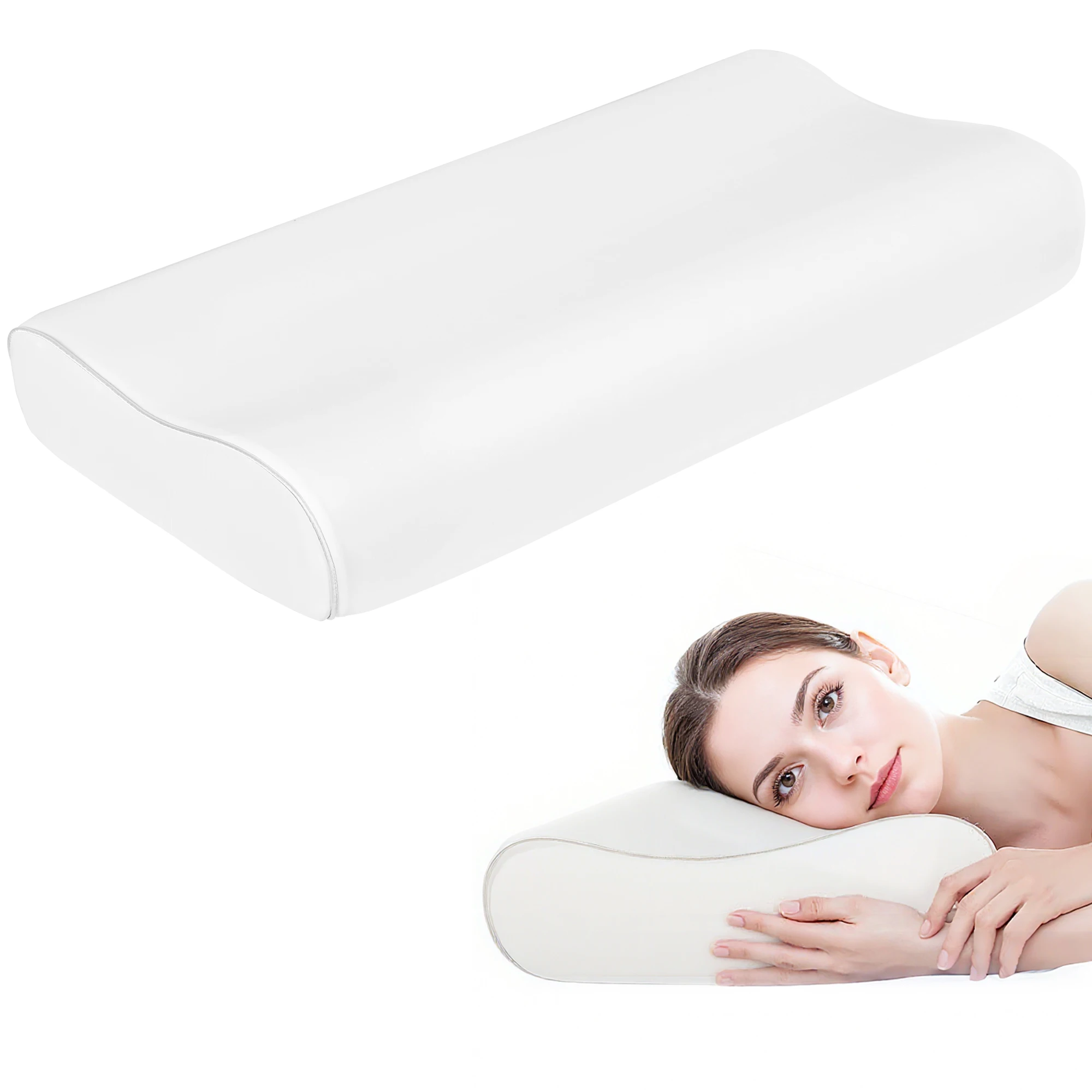 Homcom nekkussen van traagschuim met ergonomisch ontwerp