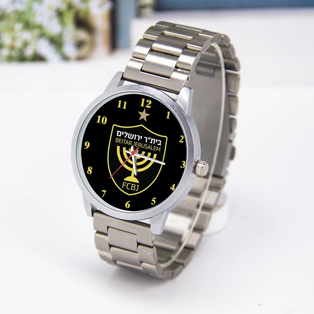Football Enthusiasts Rose Gold Watch Gift Men' Watche Logo Dial Beitar Jerusalem FC 45mm Case Watch for Man Football Fans Black