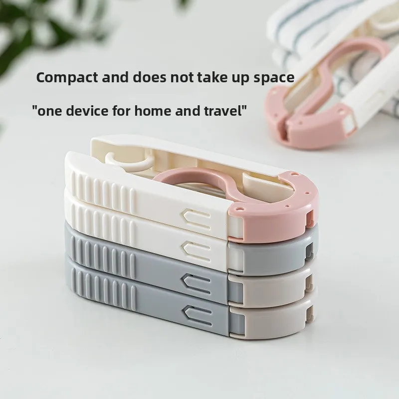 

Multifunctional Foldable Travel Hanger Portable Clothes Drying Rack Space Saving Home Use Hanger Organizer for Trip