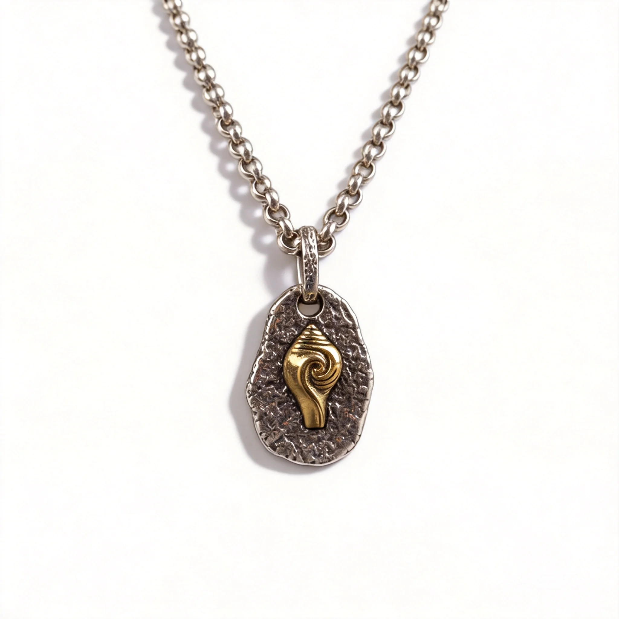 Chinese Style Lucky Tibetan 925 Pure Silver Conch Pendant Retro Blessing Amulet For Diy Necklace Bracelet Jewelry Unisex Gifts