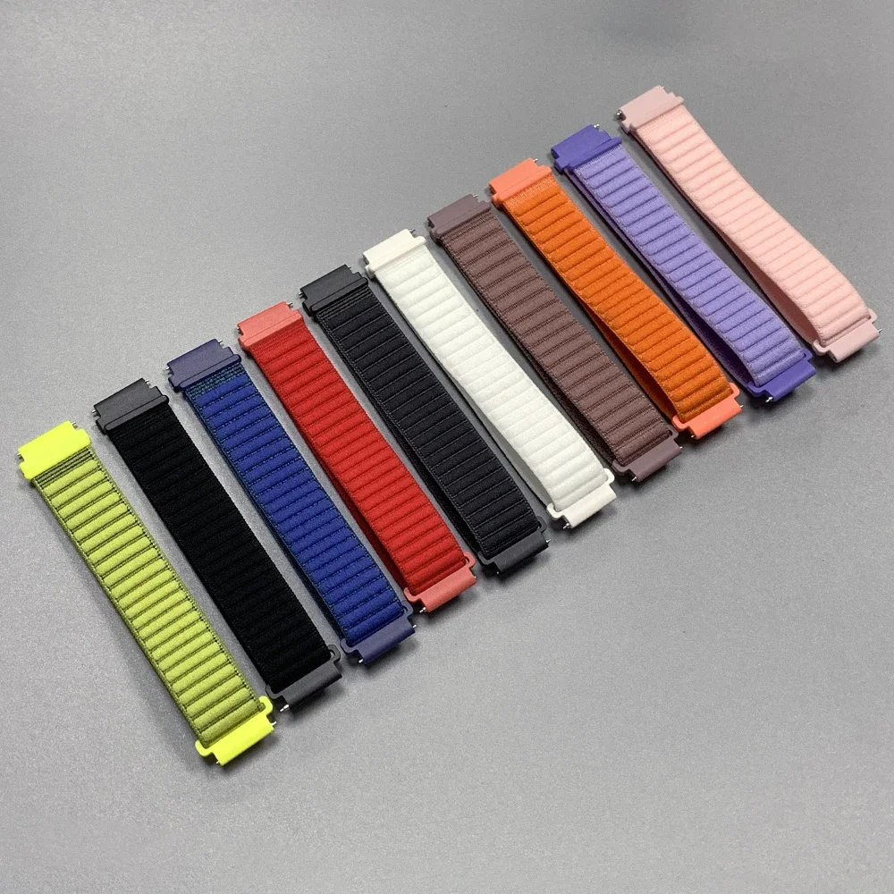20 22mm Nylon Loop Strap For Amazfit BALANCE 2/Bip 6 5 Braided Band For GTR 4 3 Pro/GTR 42mm 47mm/GTS 4 2 Mini/Stratos Bracelets