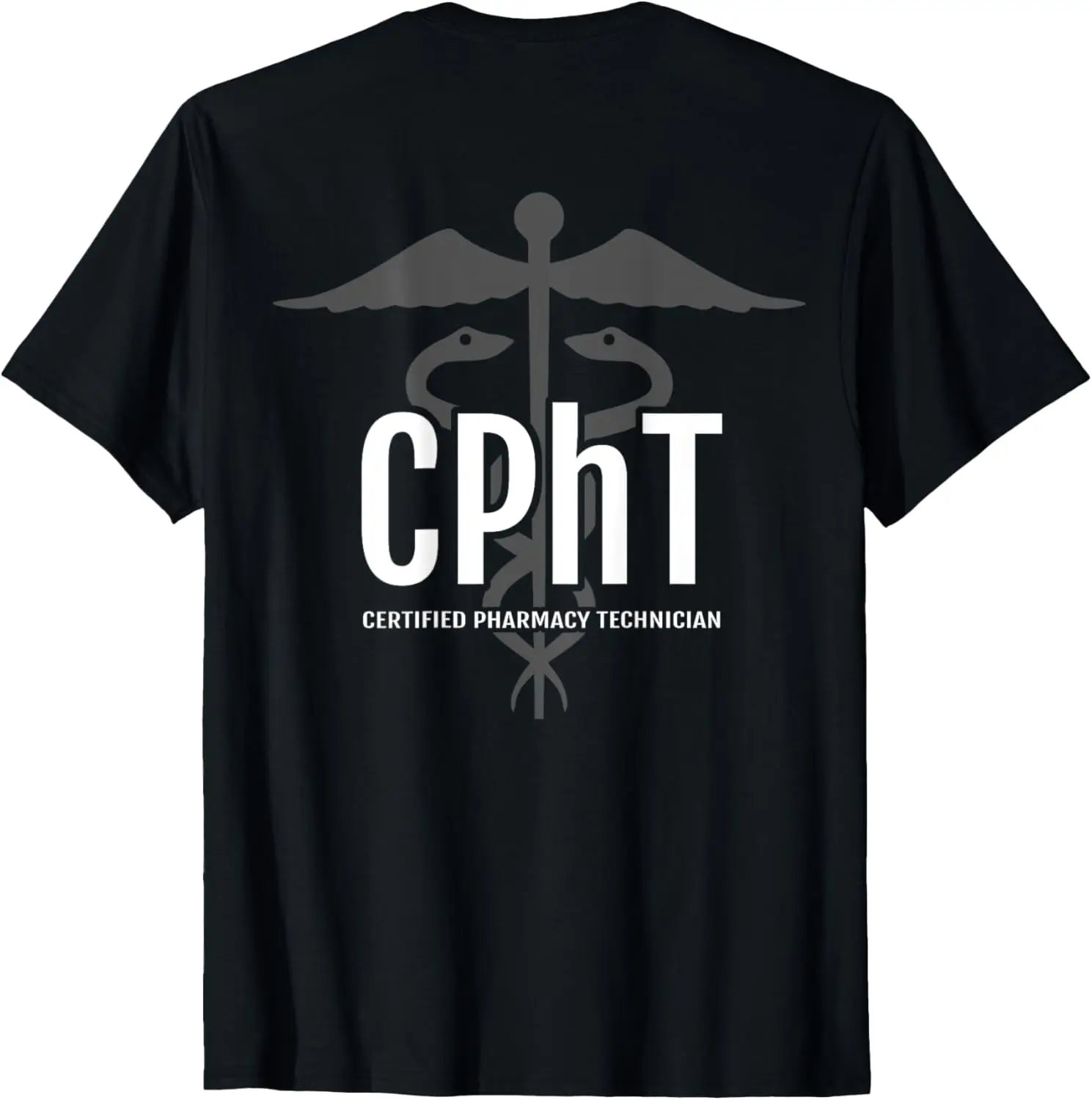 CPhT - Certified Pharmacy Technician Front/Back Professional T-Shirt