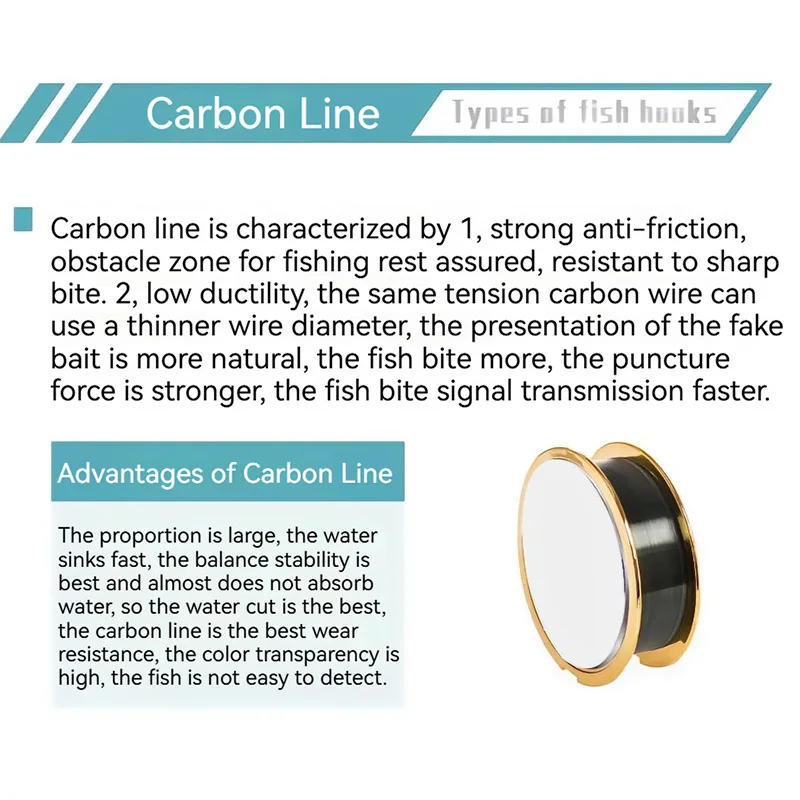 Japan HARIMITU Carbon Fishing Line 6-80 Wear-Resistant And Strong Tensile Carbon Fishing Line Fishing Tackle Products