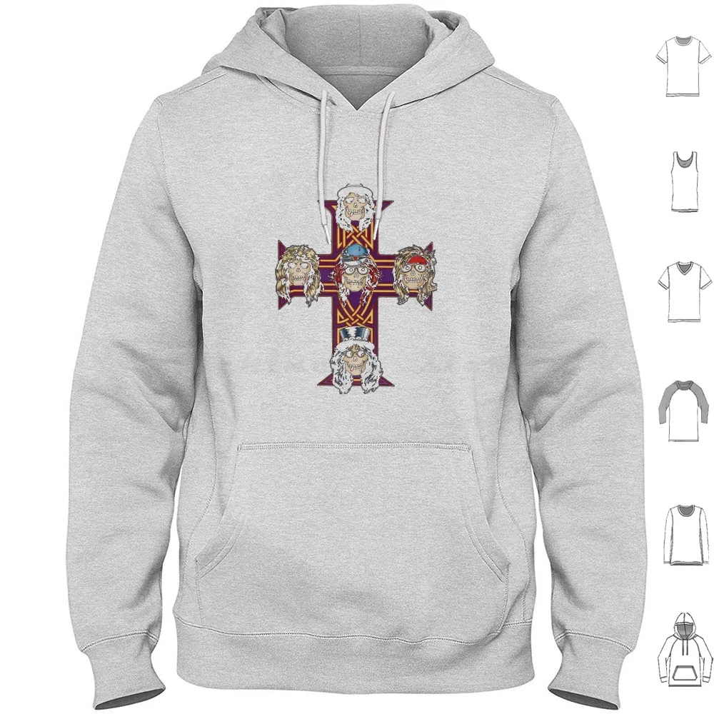 Todos adoran las sudaderas con capucha de Gnr, de manga larga, con diseño de Guns And Roses, música de Guns N Roses, Slash, guitarra, años 80, Axl