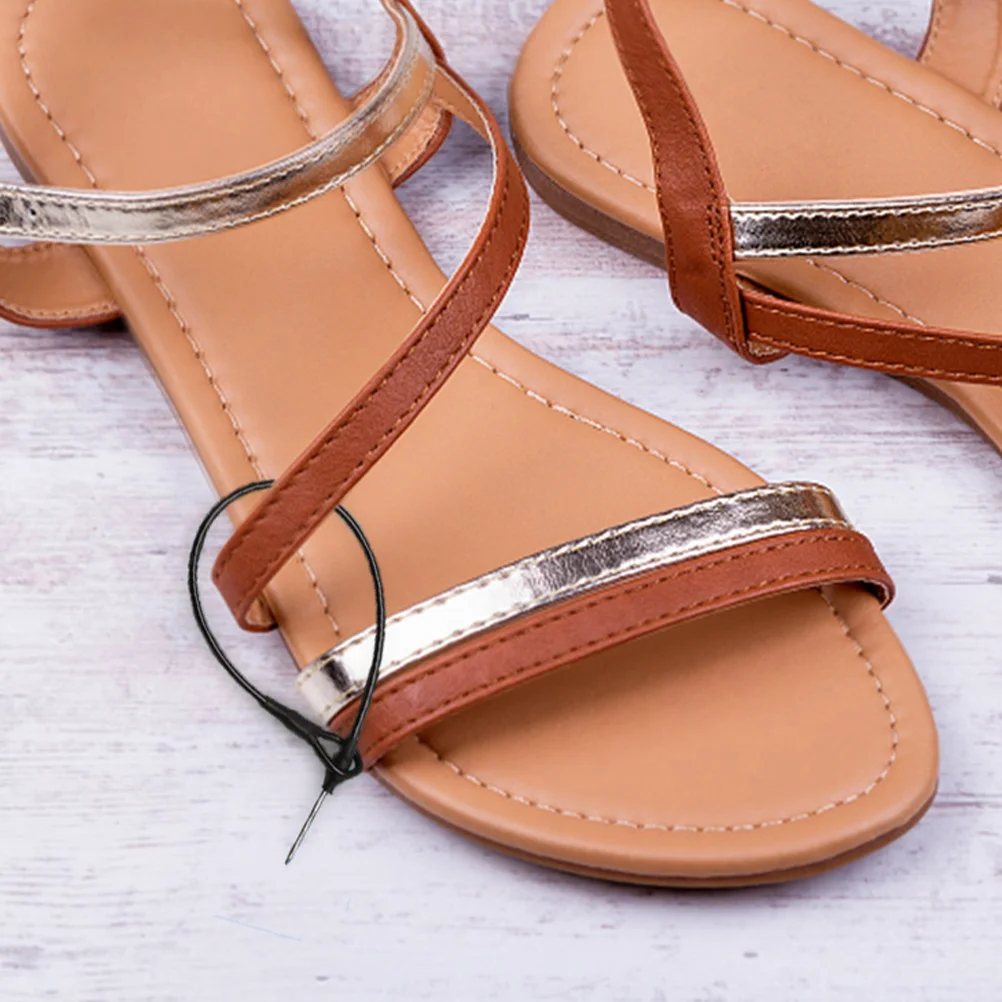 

50Pcs Security Lanyard Wire Loop Made Steel Wire Plastic Compatible Magnetic Tags Loss Prevention Retail Clothing Store