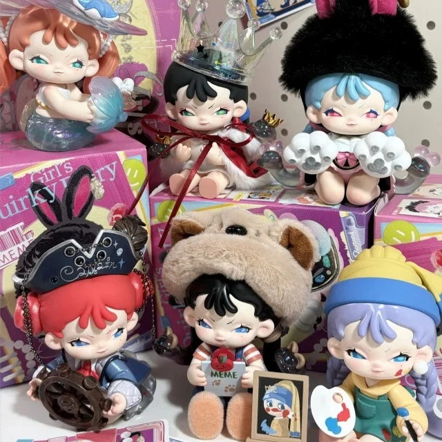 

New MEMSOO Girl's Quirky Diary Series Blind Box Kawaii MEMSOO Anime Figures Mystery Box Anime Model Surprise Bag Toy Gift