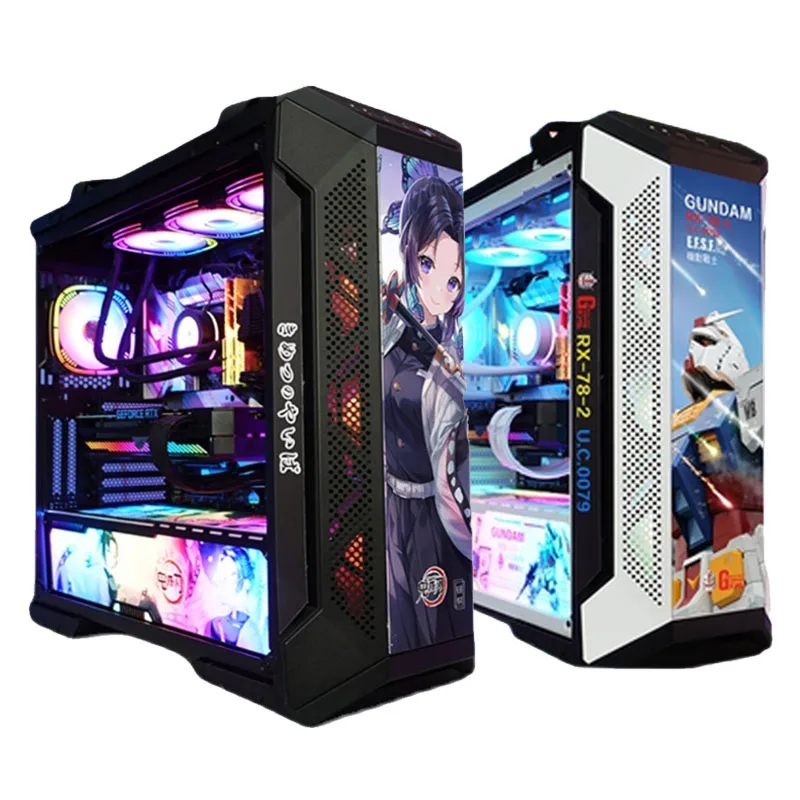 Imagem -05 - Tuf Gt501 Rog Gamers Computador Case de Faça Você Mesmo Argb Iluminação Painéis Kit Mod Gabinet Animação Tema Placa de Luz Asus Reconstruir 10 Peças