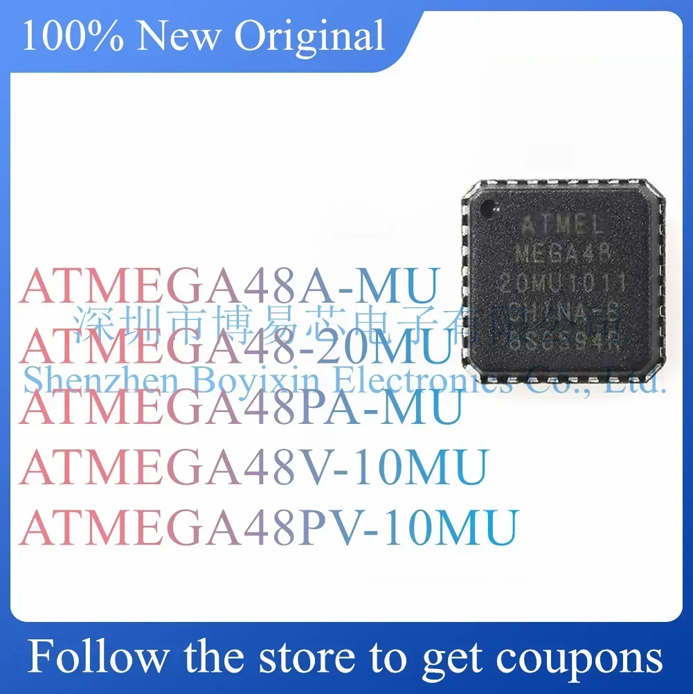 

ATMEGA48A-MU ATMEGA48-20MU ATMEGA48PA-MU ATMEGA48V-10MU ATMEGA48PV-10MU Original genuine