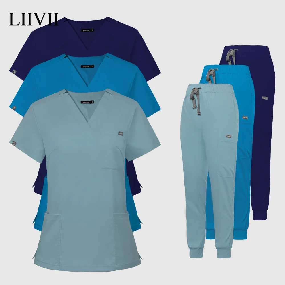 

Fashion Operating Room Sets Hospital Doctor Nurse Working Scrubs Clothes Dental Clinic Lab Suits Beauty Salon Workwear