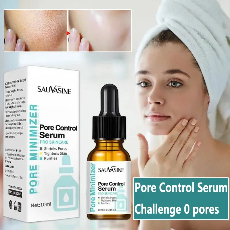 Serum pengecil pori-pori, menghilangkan pori-pori besar, Serum, pengencang wajah, memperbaiki pori wajah, meminimalkan pelembab, perawatan kecantikan kulit