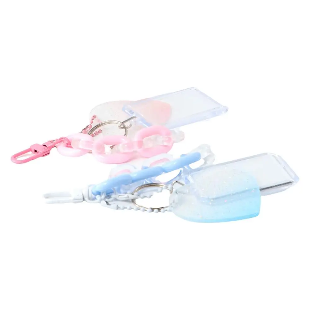 Case School Stationery Photo Card Idol Photo Sleeves Transparent Album Card Sleeves ID Holder Pendant Photocard Holder Keychain